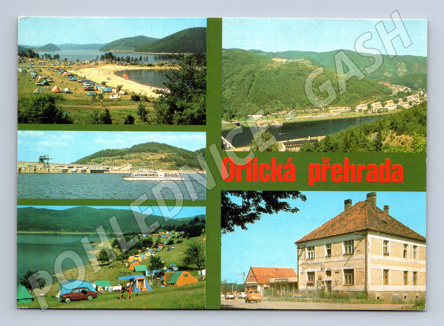 Pohlednice Orlická přehrada 1995 (M10382)