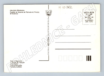 Pohlednice Orlická přehrada 1995 (M10382)