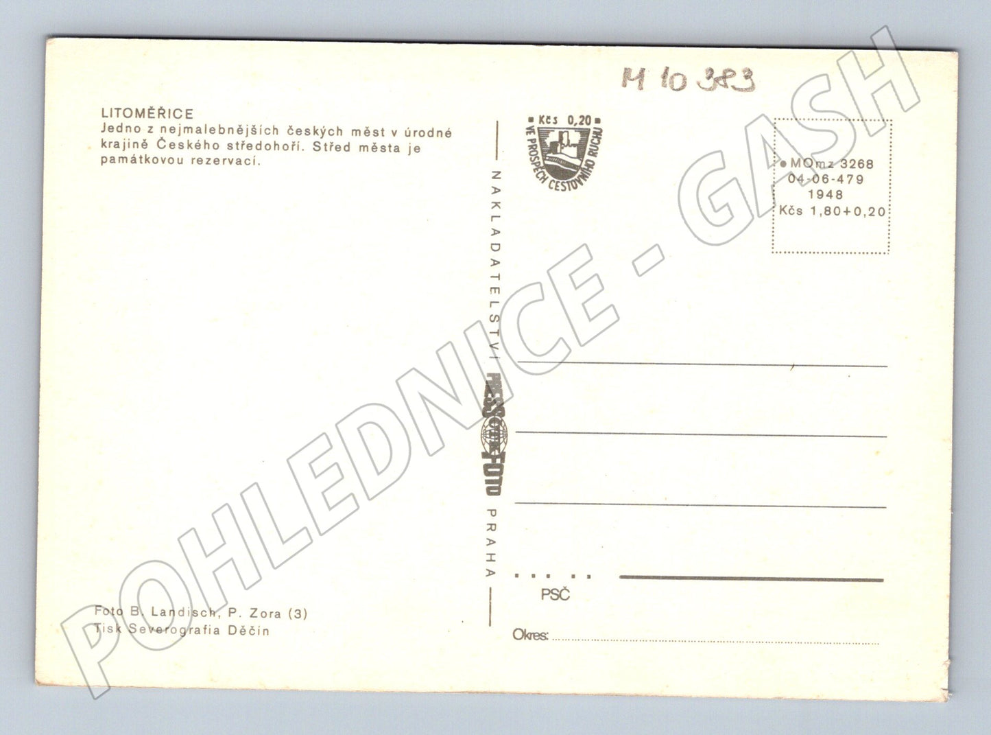 Pohlednice Litoměřice – více pohledů (M10383)