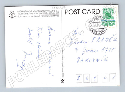 Pohlednice Prusíkův pramen Konstantinovy Lázně (M10387)