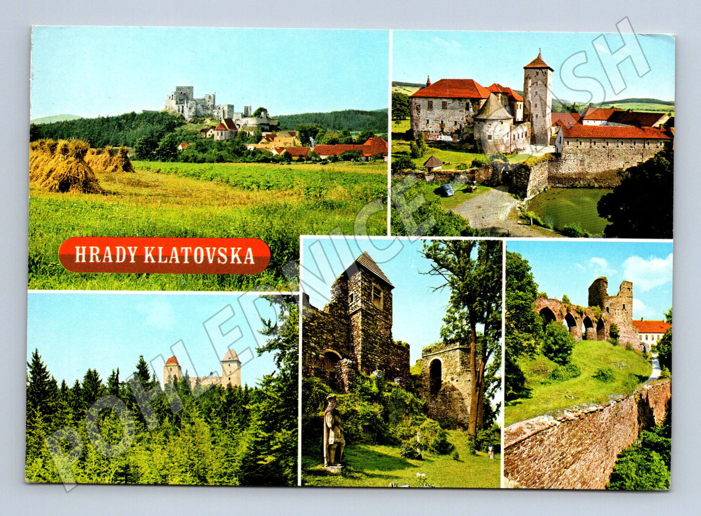Pohlednice Hrady Klatovska Rabí, Švihov, Kašperk, Klenová (M10389)