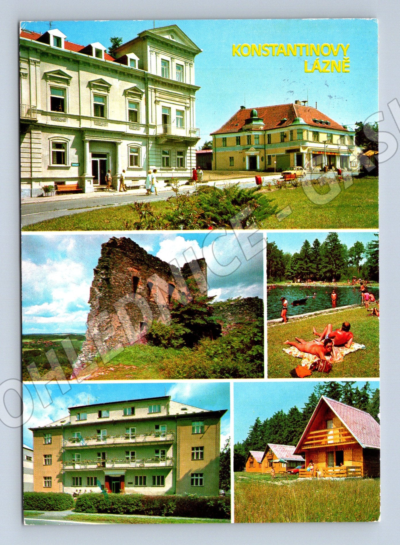 Pohlednice Konstantinovy Lázně, více pohledů (M10391)