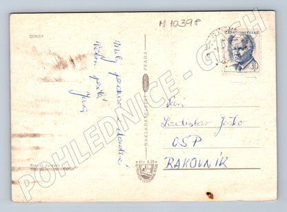 Pohlednice Doksy - koláž Máchovo jezero, zámek (M10398)