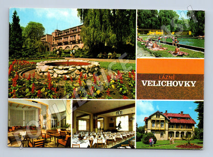 Pohlednice Velichovky – lázně, více pohledů (M10402)