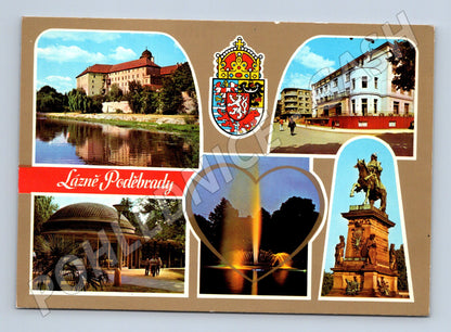 Pohlednice Lázně Poděbrady - vícenásobný motiv (M10403)
