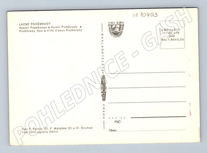 Pohlednice Lázně Poděbrady - vícenásobný motiv (M10403)
