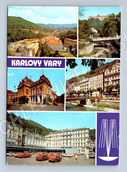 Pohlednice Karlovy Vary – vícezáběrový motiv (M10405)