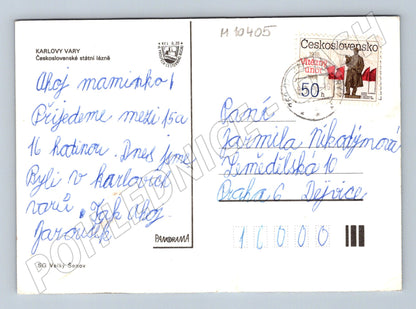 Pohlednice Karlovy Vary – vícezáběrový motiv (M10405)