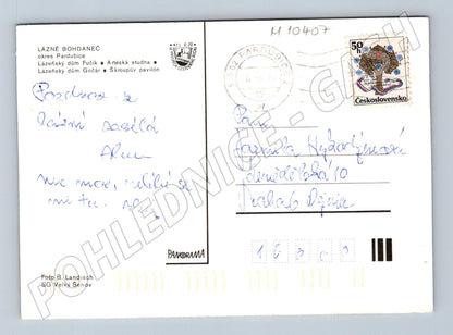 Pohlednice Lázně Bohdaneč, Československo 1972 (M10407)