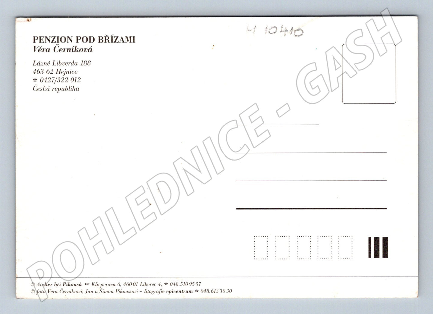 Pohlednice Lázně Libverda – Penzion pod Břízami (M10410)