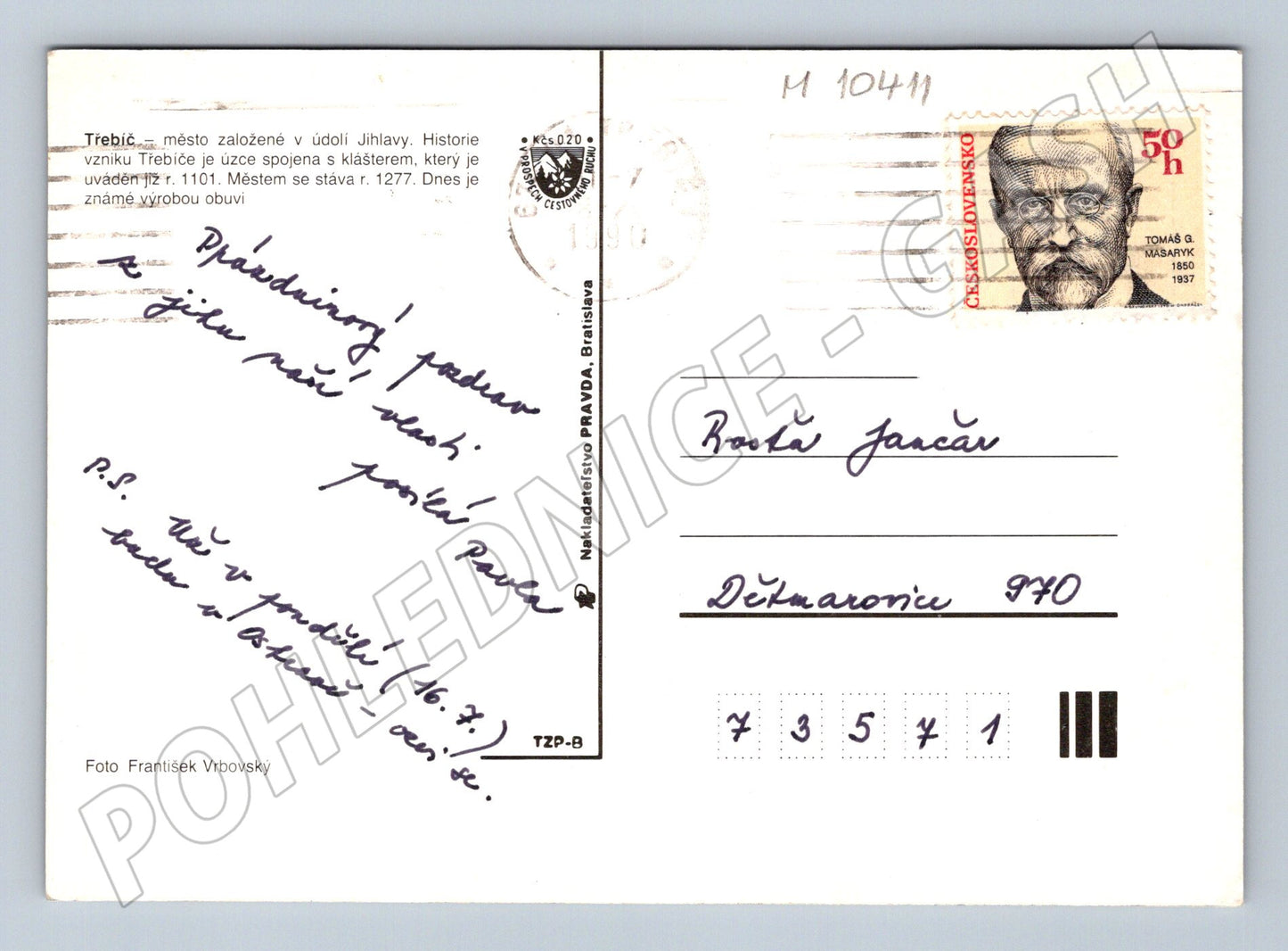 Pohlednice Třebíč - vícezáběrová (M10411)