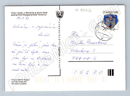 Pohlednice Pustevny - Radhošť, socha Radegasta (M10412)