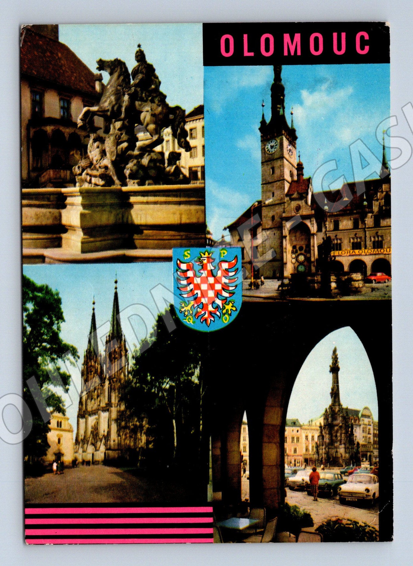 Pohlednice Olomouc – historická koláž památek (M10416)