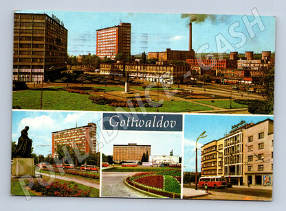 Pohlednice Gottwaldov (Zlín) použité 1973 (M10418)
