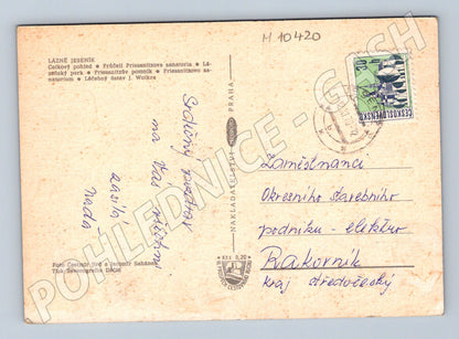 Pohlednice Lázně Jeseník - historická s více záběry (M10420)