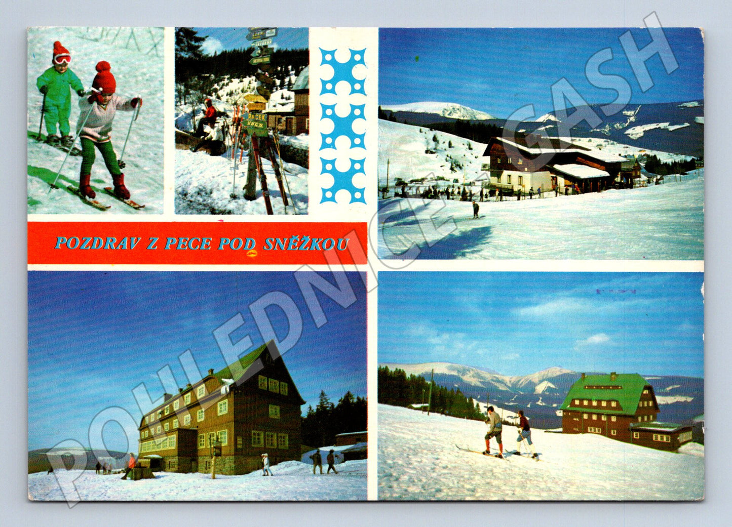 Pohlednice Pec pod Sněžkou - Krkonoše, zimní krajina (M10424)