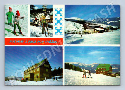 Pohlednice Pec pod Sněžkou - Krkonoše, zimní krajina (M10424)