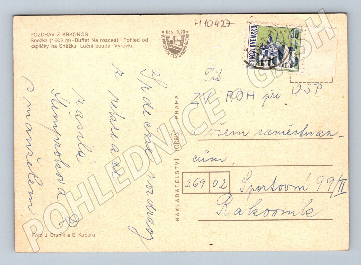 Pohlednice Pozdrav z Krkonoš – Sněžka a okolí (M10427)
