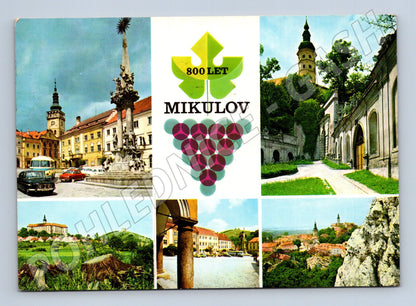 Pohlednice Mikulov – 800 let, více záběrů města (M10431)