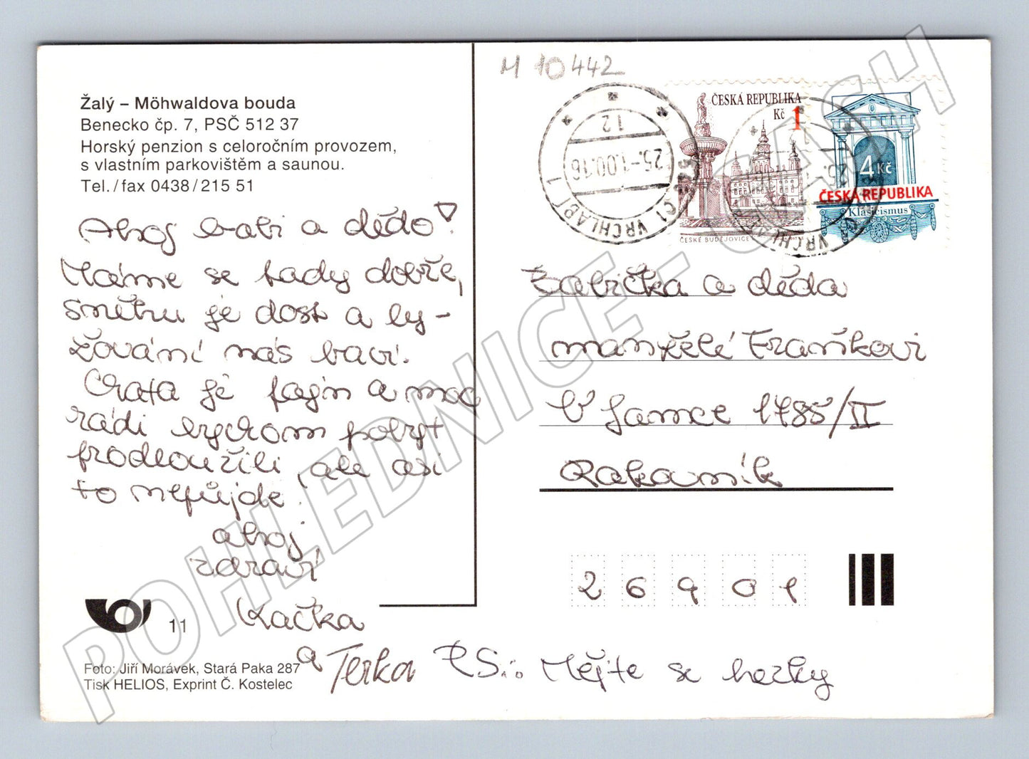 Pohlednice Möhwaldova bouda – Benecko, zimní krajina (M10442)