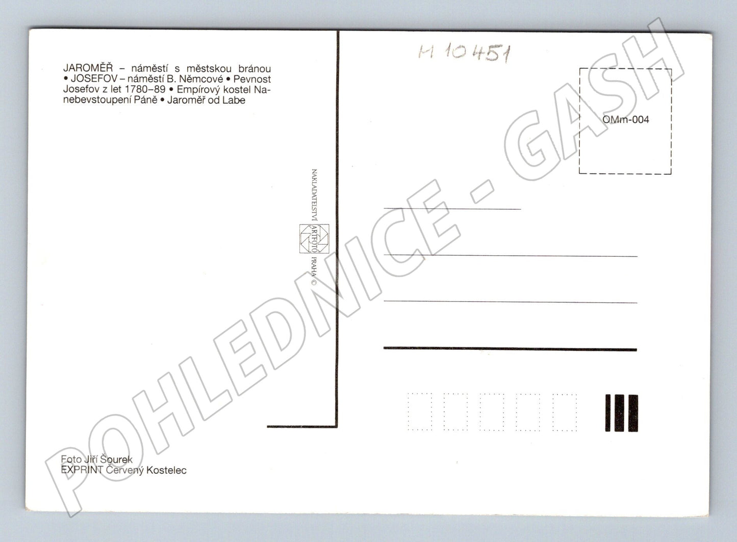 Pohlednice Jaroměř - Josefov, více záběrů (M10451)
