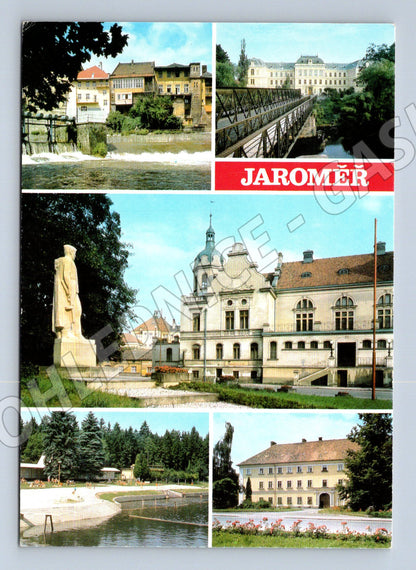 Pohlednice Jaroměř - koláž památek (M10455)