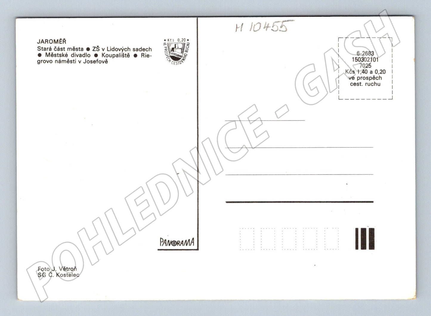 Pohlednice Jaroměř - koláž památek (M10455)