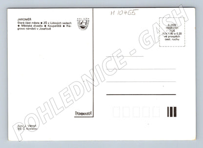 Pohlednice Jaroměř - koláž památek (M10455)