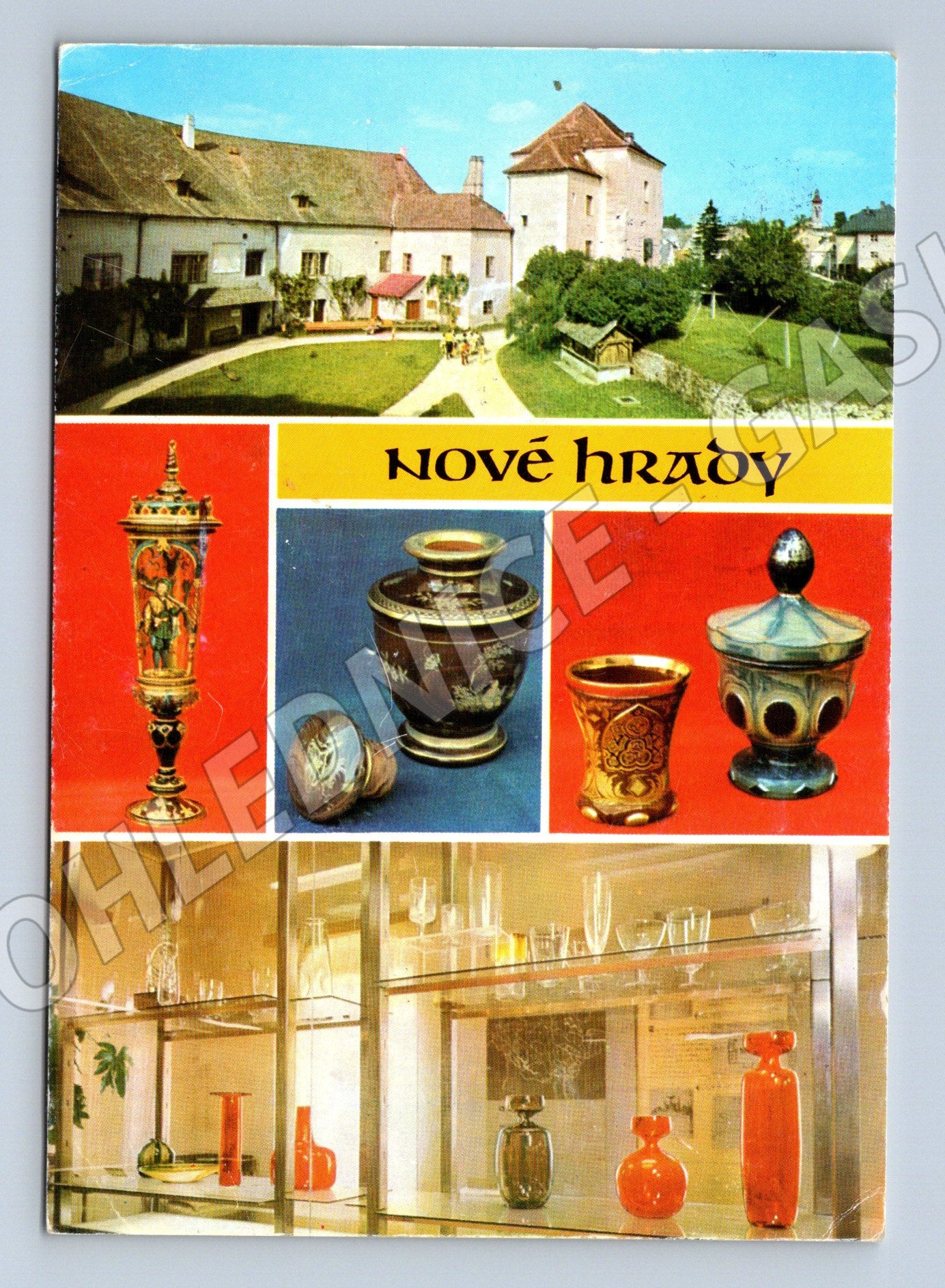 Pohlednice Nové Hrady – hrad a jihočeské sklo (M10461)