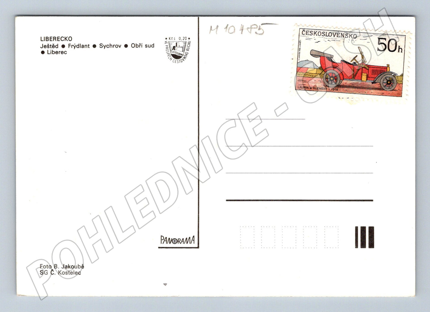 Pohlednice Liberecko – Ještěd, Frýdlant, Sychrov (M10485)