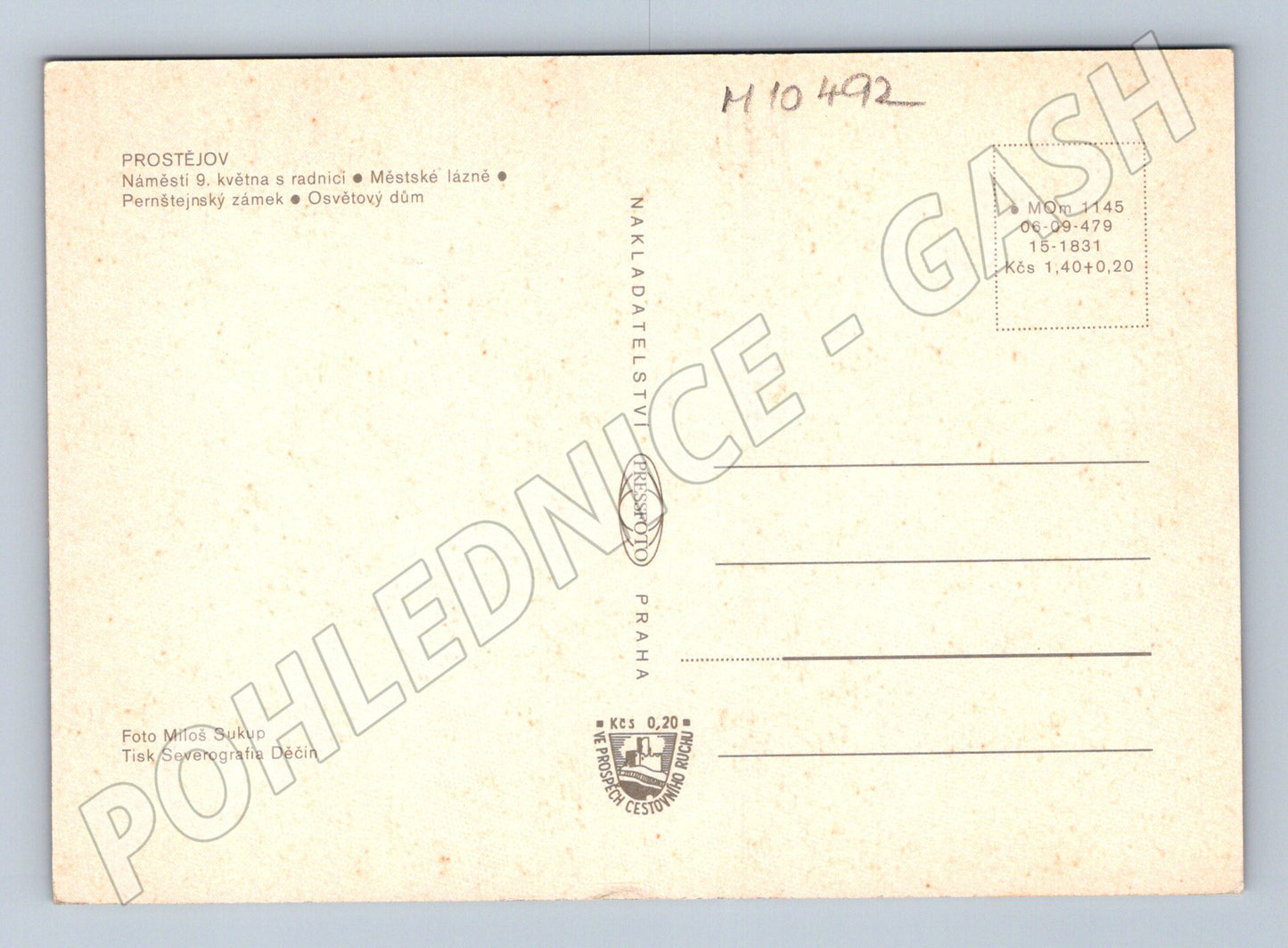 Pohlednice Prostějov Památky a radnice (M10492)