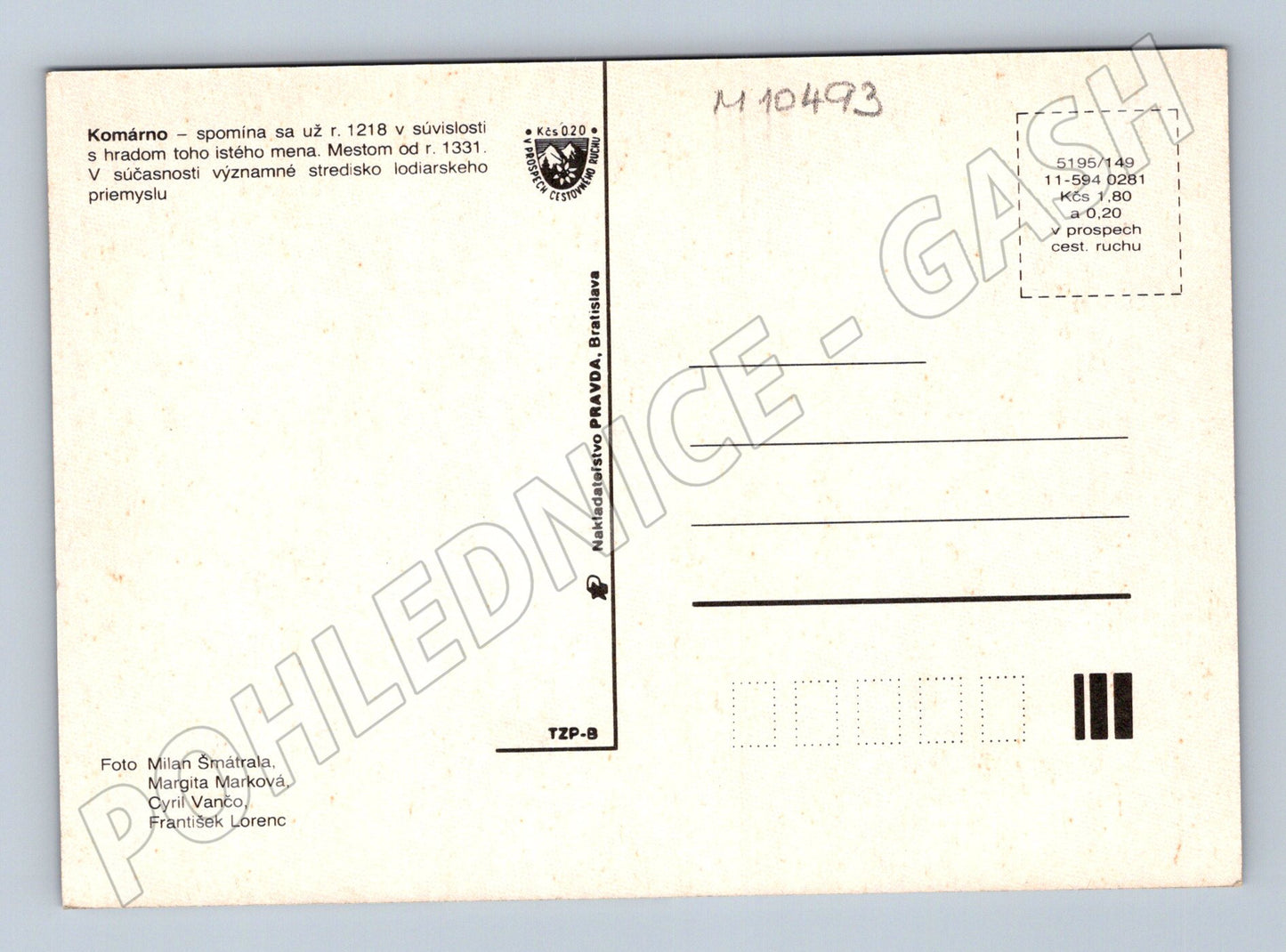 Pohlednice Komárno – více záběrů (M10493)