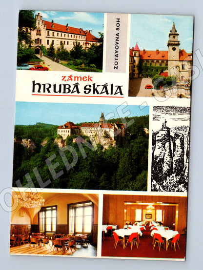 Pohlednice zámek Hrubá Skála - Český ráj (M10497)