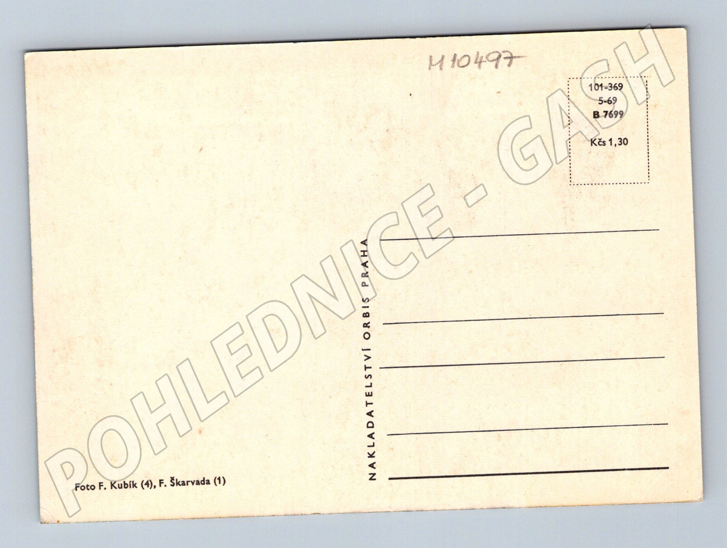 Pohlednice zámek Hrubá Skála - Český ráj (M10497)