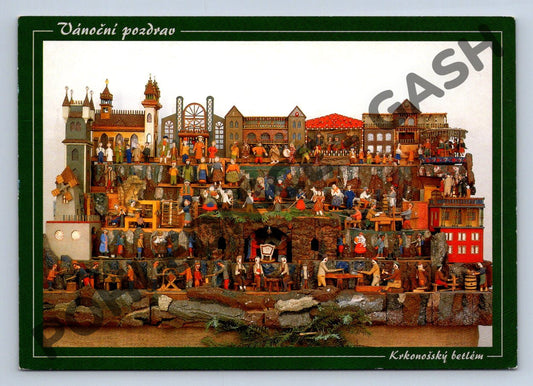 Pohlednice Vánoce Krkonošský betlém 1999 (M1050)