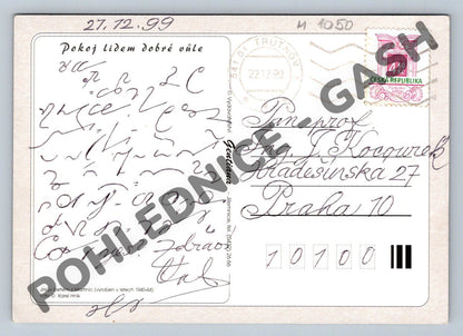 Pohlednice Vánoce Krkonošský betlém 1999 (M1050)