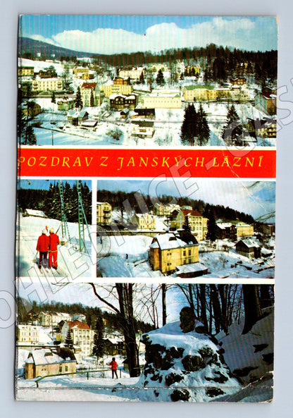 Pohlednice Pozdrav z Janských Lázní – zimní M10502