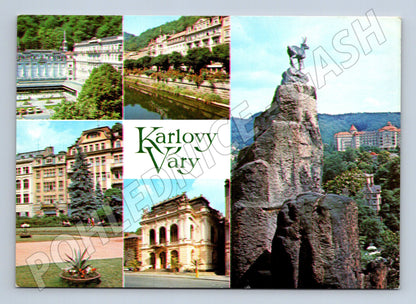 Pohlednice Karlovy Vary – barevná, více záběrů (M10508)