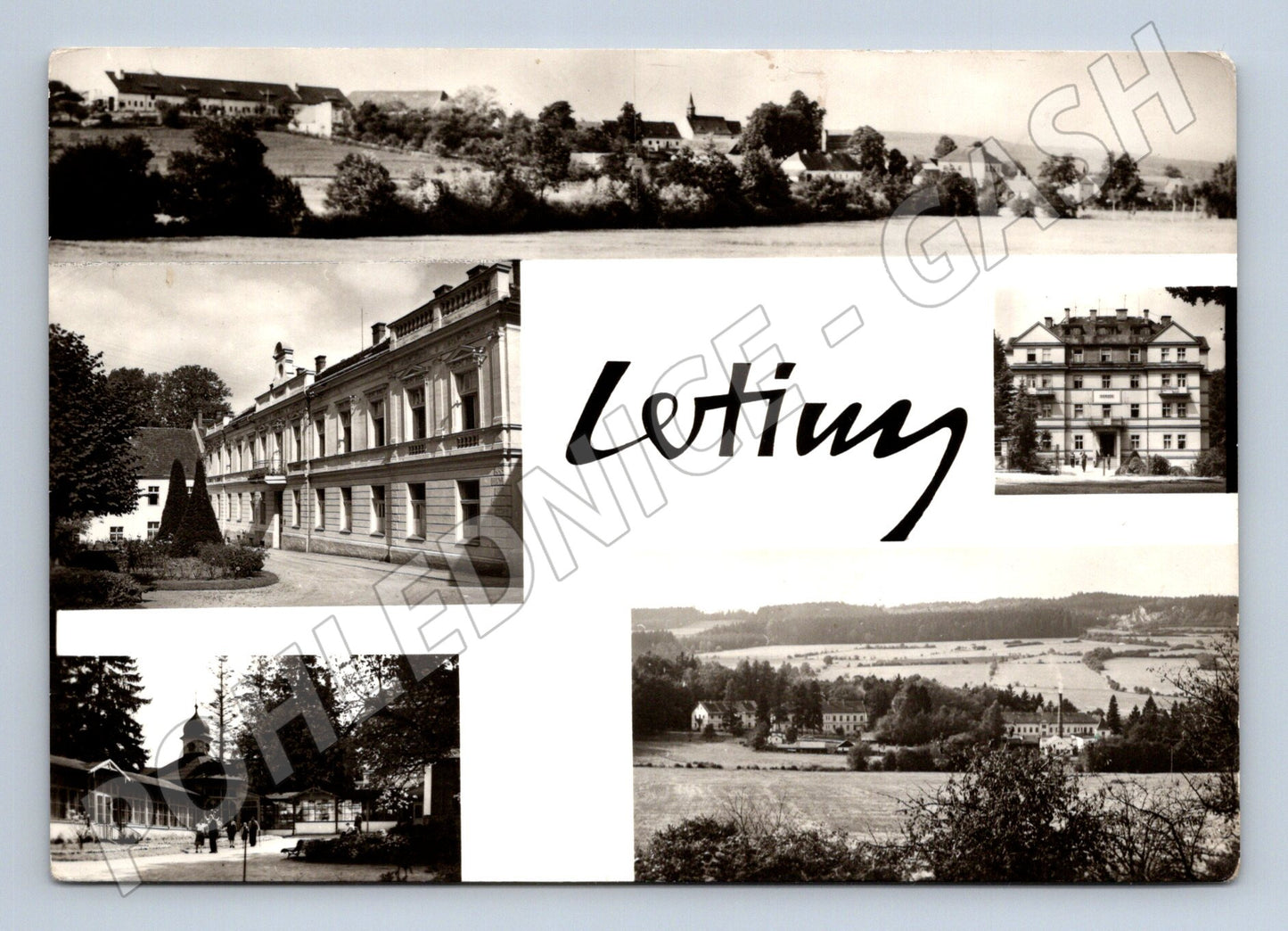 Pohlednice Letiny - stará, prošlá poštou (M10513)