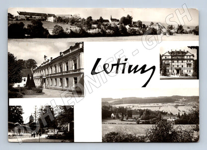 Pohlednice Letiny - stará, prošlá poštou (M10513)