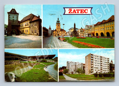 Pohlednice Žatec, ČR – barevná koláž (M10521)