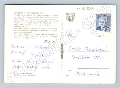 Pohlednice Krkonoše – Špindlerův Mlýn (M10523)