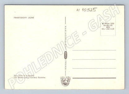 Pohlednice Františkovy Lázně – koláž památek (M10525)