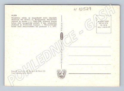 Pohlednice Plzeň Historie - více záběrů památek (M10529)