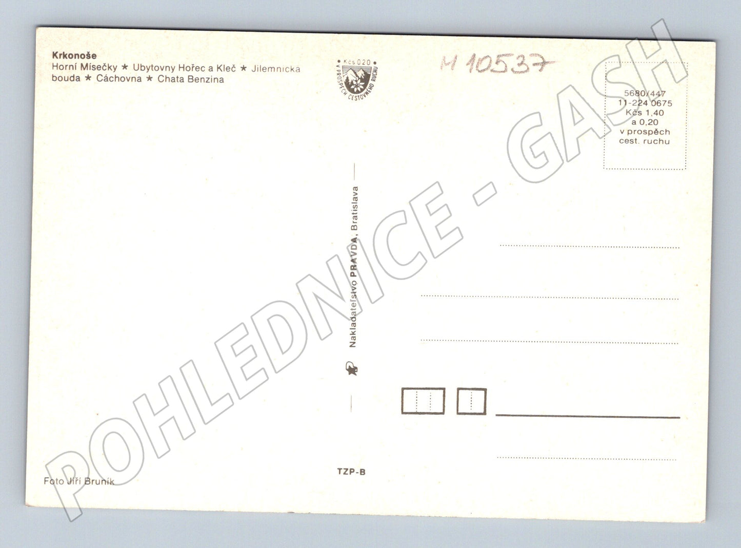 Pohlednice Krkonoše Horní Mísečky – horské chaty (M10537)