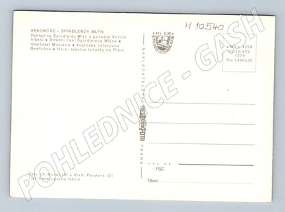 Pohlednice Krkonoš Špindlerův Mlýn – zimní (M10540)