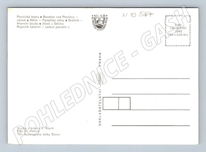Pohlednice Děčínsko Historie s mapou a fotografiemi (M10547)
