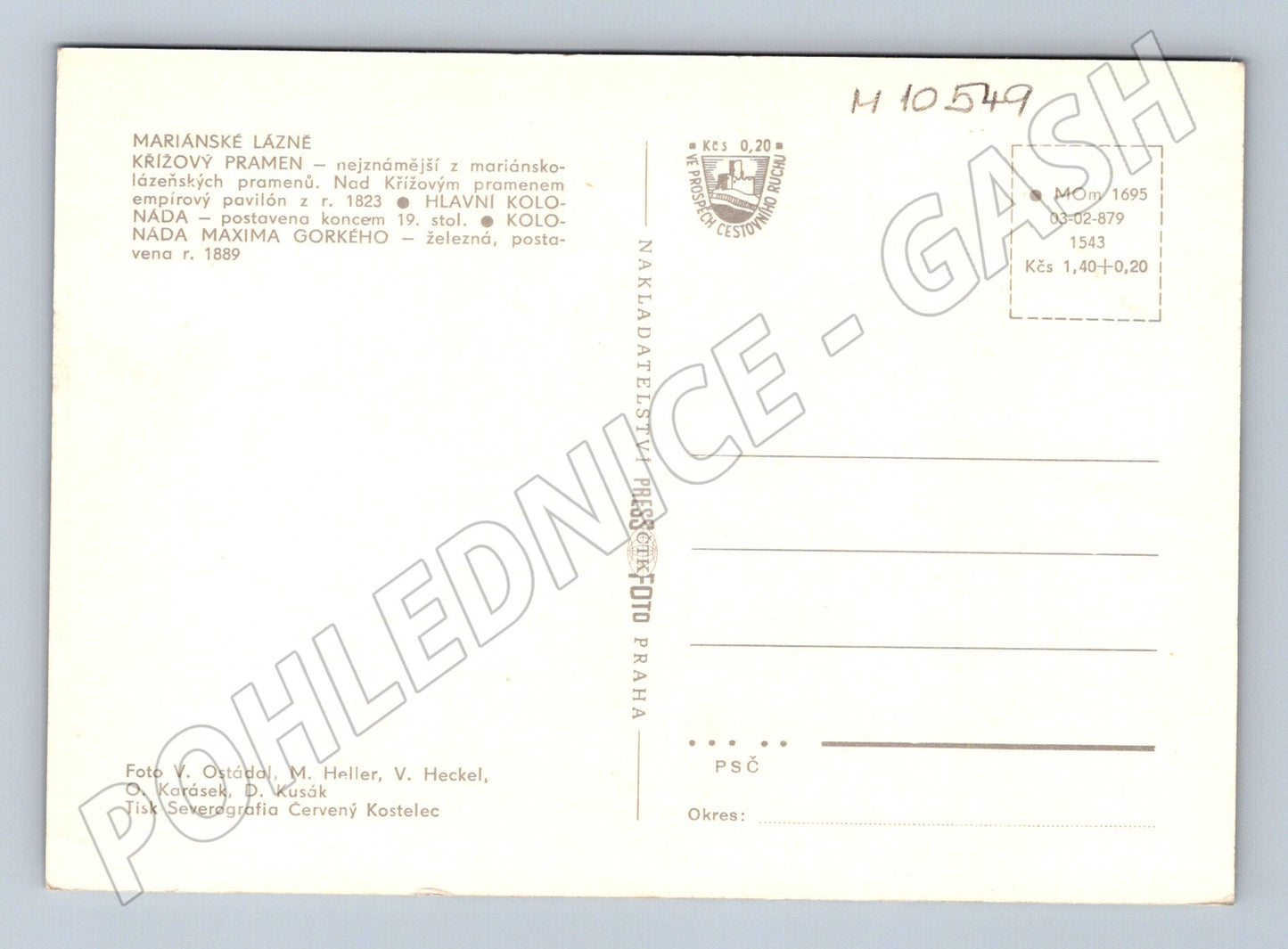 Pohlednice Mariánské Lázně Historie a Záběry (M10549)