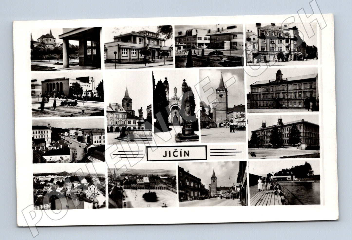 Pohlednice Jičín historická koláž (M10557)
