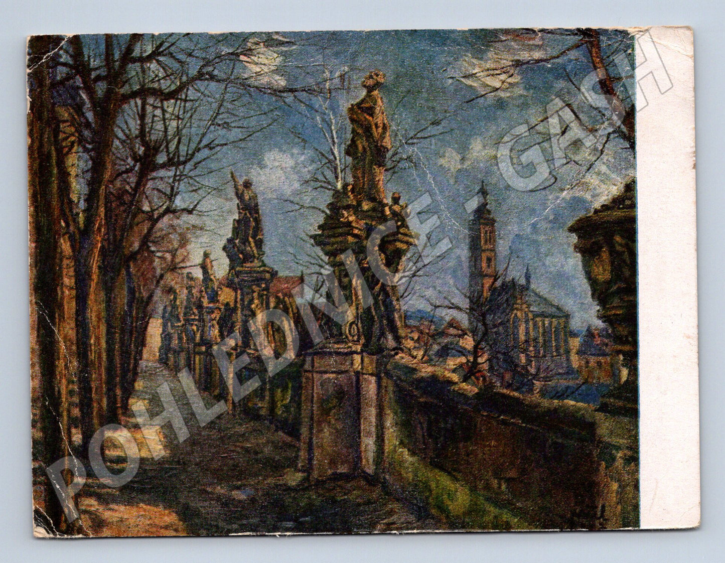 Pohlednice Kutná Hora Barokní sochy a chrám sv. Barbory (M10561)